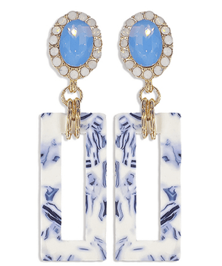 Lola Blue Earrings - Instyle Boutique