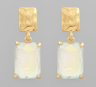Unicorn Stone Square Earrings - Instyle Boutique